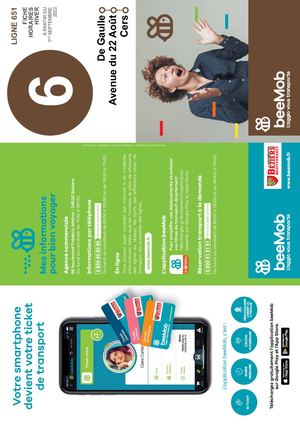 BUS LIGNE 6 ancienne ligne 15 BEZIERS-VILLENEUVE LES BEZIERS-CERS