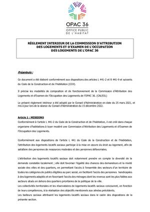 Règlement Intérieur Caleol 1 12 2022 Vote éLec