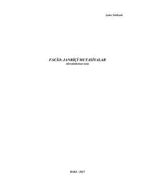 Talıbzadə Aydın - Janriçi mutasiyalar