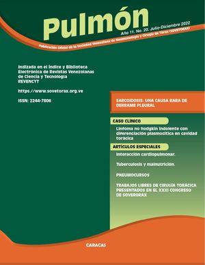 Revista Pulmôn Julio Diciembre 2022 Volumen 20
