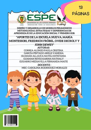 Revista Digital de los aportes de la Escuela Nueva a la educación inicial