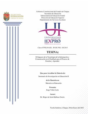 Actividad 6 Entrega De La Tesina