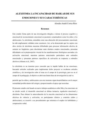 Alexitimia La Incapacidad De Hablar De Sus Emociones Y Sus Características