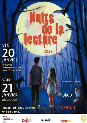 Nuit de la lecture 2023 · Bibliothèques de Perpignan