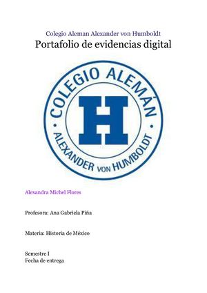 Portafolio De Evidencias Historia De México A M F