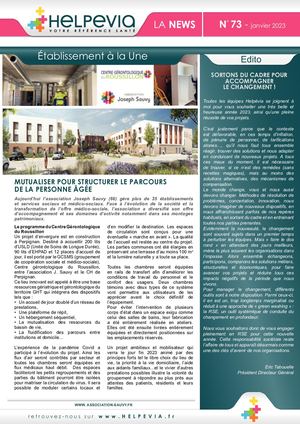 News Helpevia n°73 janvier 2023
