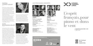 Programme de salle 21/01/2023