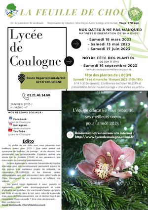 Feuille De Chou - Janvier 2023