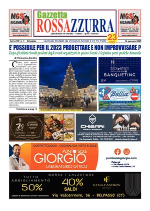 Gazzetta Rossazzurra Del 14 1 2023 Anno Viii N 1