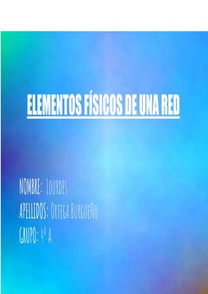 Elementos Físicos De Una Red