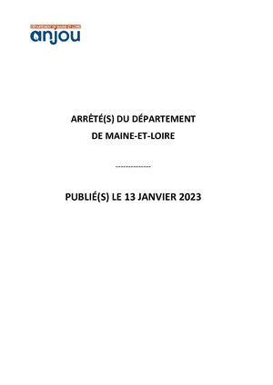 13 Janvier 2023 - Arrêtés Dss Conj 16 Acnp 13