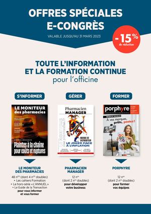 1 Bulletin Moniteur Des Pharmacies