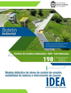 Modelo Hidráulico del IDEA - Boletin Ambiental 198 de 2022