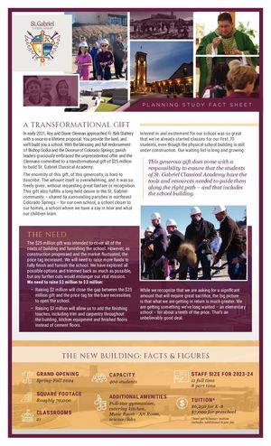 St. Gabriel the Archangel Fact Sheet