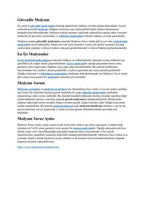 Medyum Yavuz Aydın | Garantili Medyum | Güvenilir Medyum | Medyum | En İyi Medyum