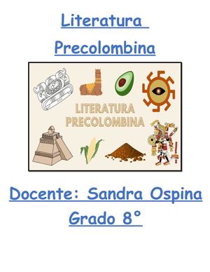 Clase Literatura Precolombina