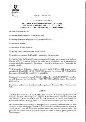 Permis N°7116 Du 19072022 Mis A Jour