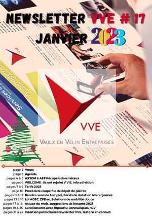 Newsletter Vve Janv 2023 N° 17