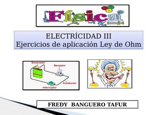 Ejercicios De Aplicación LEY DE OHM