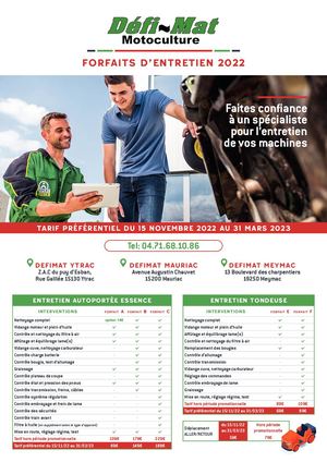 Forfaits Entretien 2022 15 19 Vf