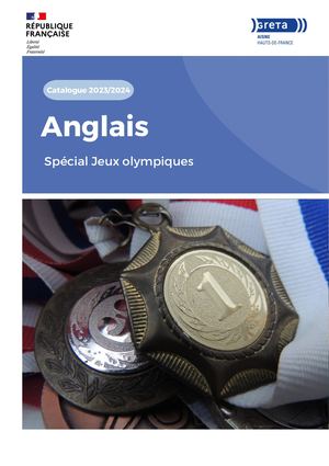 GRETA Aisne - Catalogue Anglais Spécial Jeux Olympiques