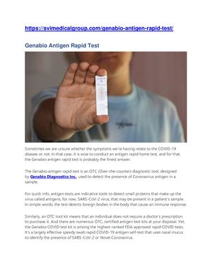 Calaméo - Genabio Antigen Rapid Test