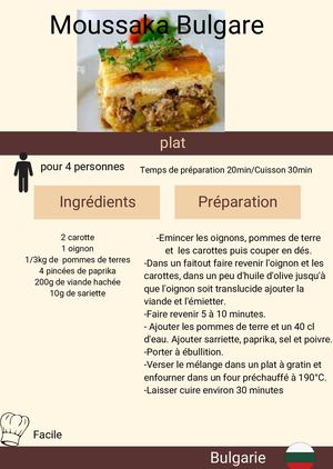 Moussaka Bulgare