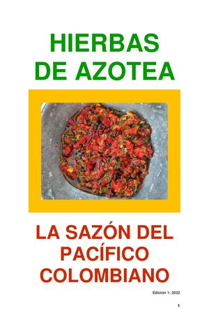 Hierbas De Azotea La Sazón Del Pacífico Colombiano Ed 1 2022