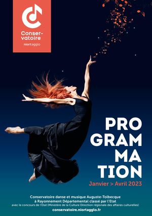 Programme du conservatoire de Niort Agglo  - janvier/avril 2023