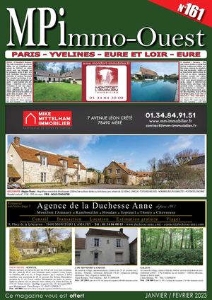 MPIMMO-OUEST N°161 Janvier/Février 2023 - Magazine virtuel interactif immobilier Ouest Parisien