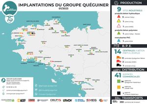 Groupe Quéguiner Carte Implantations 01 2023