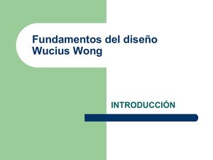 Fundamentos Del Diseno Wucius Wong Intro