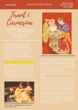 Reportatge Tirant i Carmesina