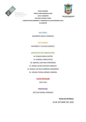 Historieta Geografía