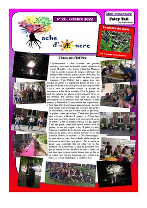 Tache D'AEncre - Octobre 2022