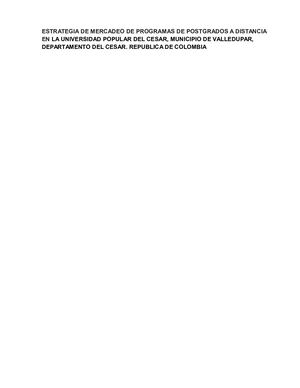 Proyecto De Mercadeo