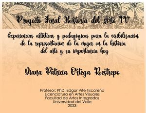 Proyecto Final Historia Del Arte Iv Diana Ortega