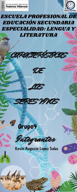 Características de los seres vivos