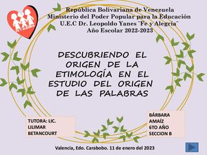 Trabajo De Proyecto Amaíz Bárbara 6to Año B