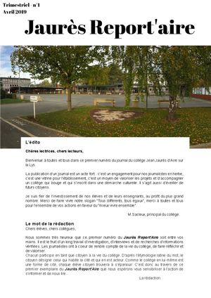 N°1 : Avril 2019