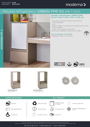 804B URBAN PMR MEUBLE REFRIGERATEUR 2023