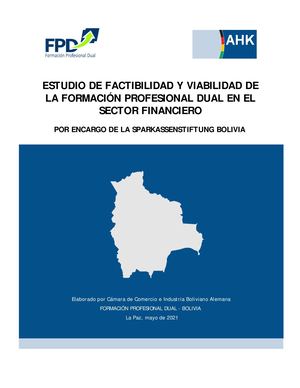 Estudio Factibilidad Formacion Dual Bolivia 2021