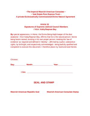 The Impreial Moorish American Consulate Kaliq Bey Google Docs