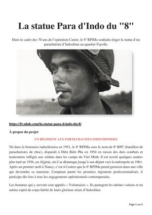 La Statue Para D'indo Du 8