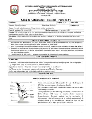 Biologia 10° P01 Cerrito