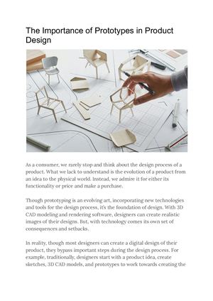 The Importance Of Prototypes In Product Design