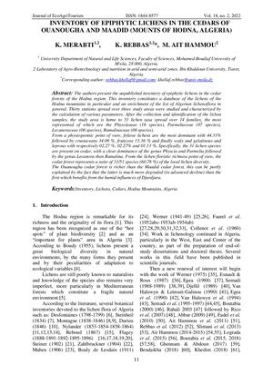 002 Merabti , Rebbas Et Al Lichens 2022 2