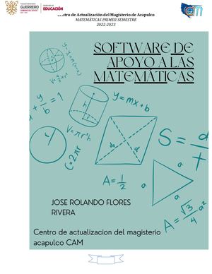 curso sotware de apoyo a las matematicas
