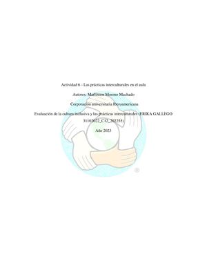 Actividad 6 Las Prácticas Interculturales En El Aula Hoy Pdf
