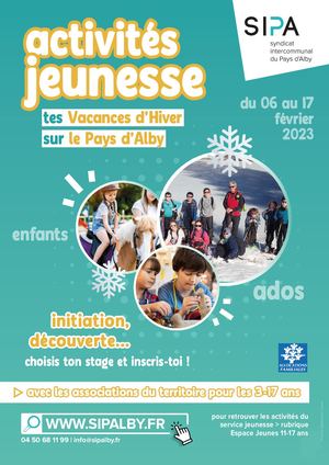 Programme des activités du PLAJ_Hiver 2023